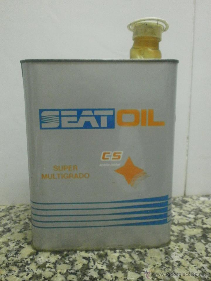 Autos und Motorr&auml;der: LATA DE ACEITE SEAT SUPER MULTIGRADO VACIA