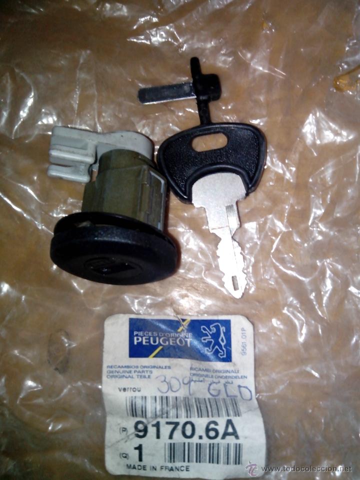 Coches y Motocicletas: PEUGEOT - CERRADURA PUERTA + LLAVE MOD. 91706A (309 SERIES I / II)