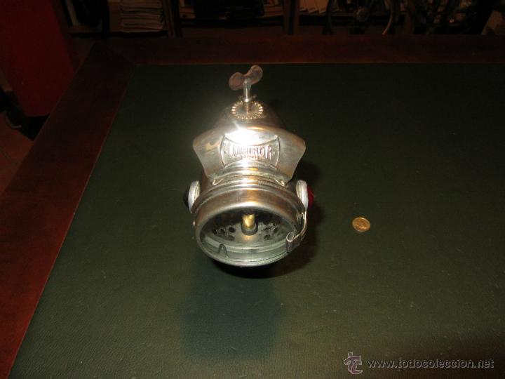 Automobili e Motociclette: FARO DE CARBURO MARCA LUMINOR EPOCA 1900 A 1930