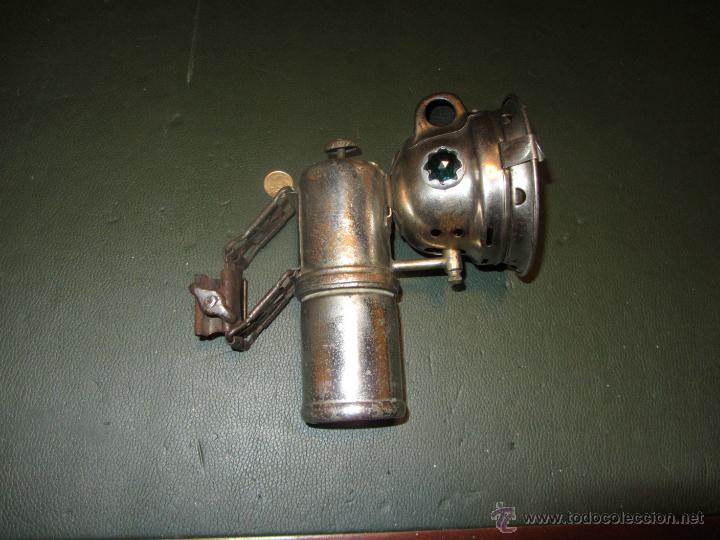 Automobili e Motociclette: FARO DE CARBURO MARCA ETOILE EPOCA 1900 A 1930.