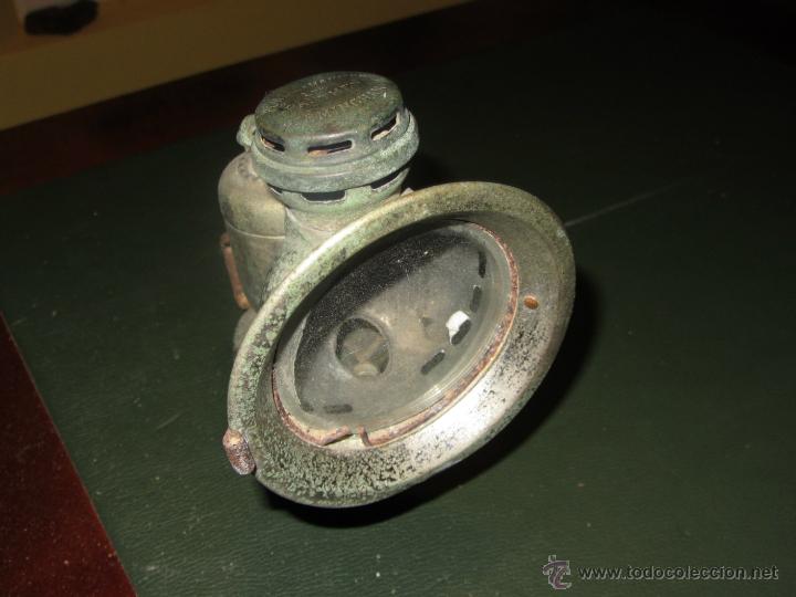 Automobili e Motociclette: FARO DE CARBURO MARCA PANTHER BIRMINGHAN EPOCA 1900 A 1930