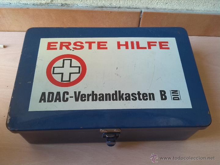 Autos und Motorr&auml;der: antiguo botiquin aleman para vehiculo adac- verbandkasten. con material, ver fotos.