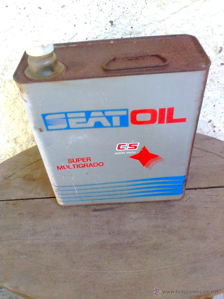 Autos und Motorr&auml;der: LATA DE ACEITE SEAT OIL SUPER MULTIGRADO CS.