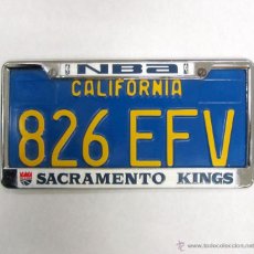 Coches y Motocicletas: MATRÍCULA DE CALIFORNIA NBA SACRAMENTO KINGS. Lote 46166459
