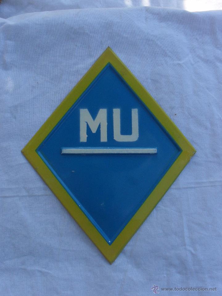 Automobili e Motociclette: PLACA DE ALUMINIO CON FORMA DE ROMBO ,PLACA DE MU NACIONAL DE SERVICIO PUBLICO