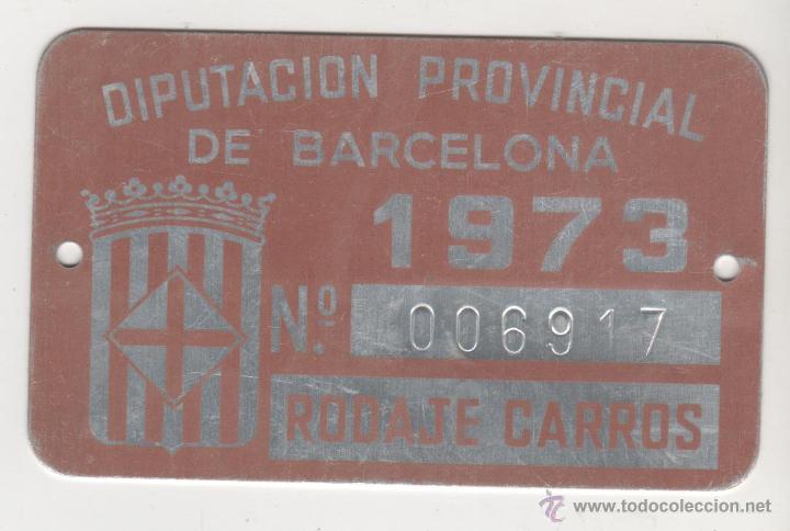 Automobili e Motociclette: matricula - arbitrios de la diputacion provincial de barcelona rodaje de carros matricula 1973