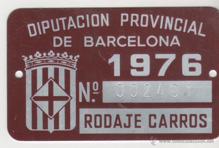 Automobili e Motociclette: matricula arbitrios de la diputacion provincial de barcelona rodaje de carros matricula 1976