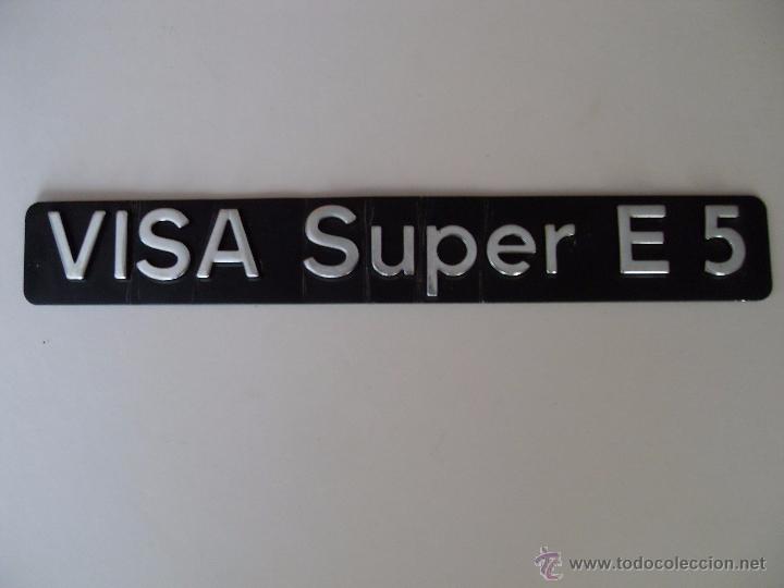 Coches y motocicletas: Anagrama VISA Super E5 - Foto 1