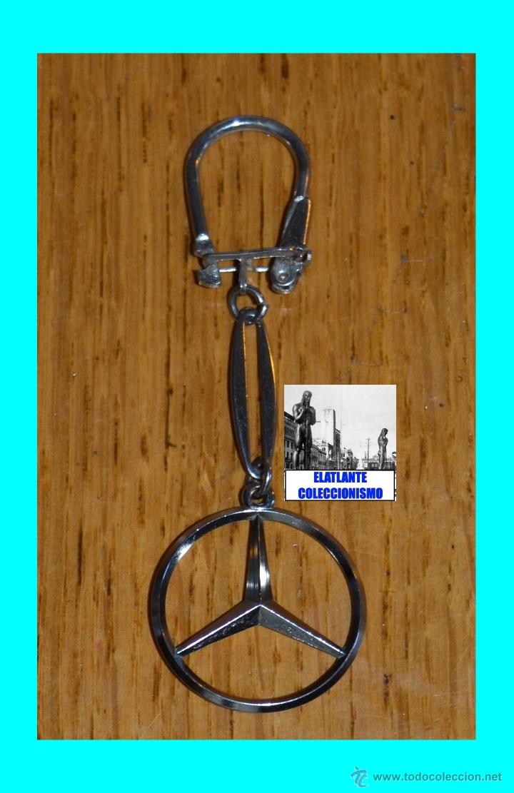 Autos und Motorr&auml;der: LLAVERO EMBLEMA MERCEDES - BENZ MINIATURA ORIGINAL A&Ntilde;OS 50 - ORIGINAL ALEM&Aacute;N - NUEVO A ESTRENAR