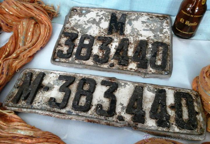 Autos und Motorr&auml;der: VIEJ&Iacute;SIMAS MATR&Iacute;CULAS DE MADRID. PAREJA