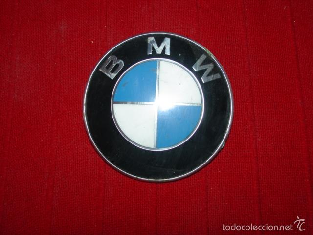 Autos und Motorr&auml;der: Anagrama BMW a&ntilde;os 80&acute;en perfecto estado- Di&aacute;metro 8,2 cm.
