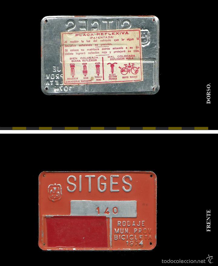 Autos und Motorr&auml;der: Matricula de Bicicleta Sitges. 1974.