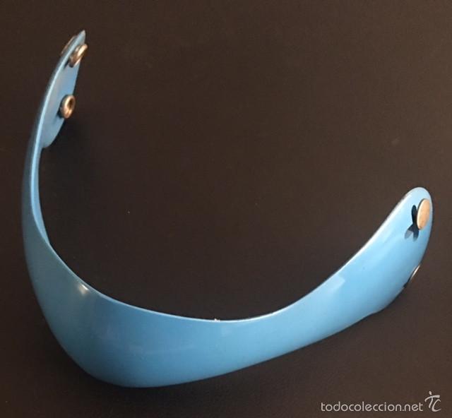Automobili e Motociclette: protector de barbilla barbuquejo boquera para casco de motocross o bmx antiguo azul