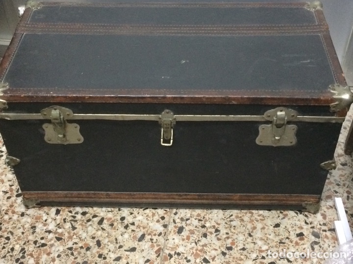 Autos und Motorr&auml;der: Antiguo baul de viaje coche a&ntilde;os 20