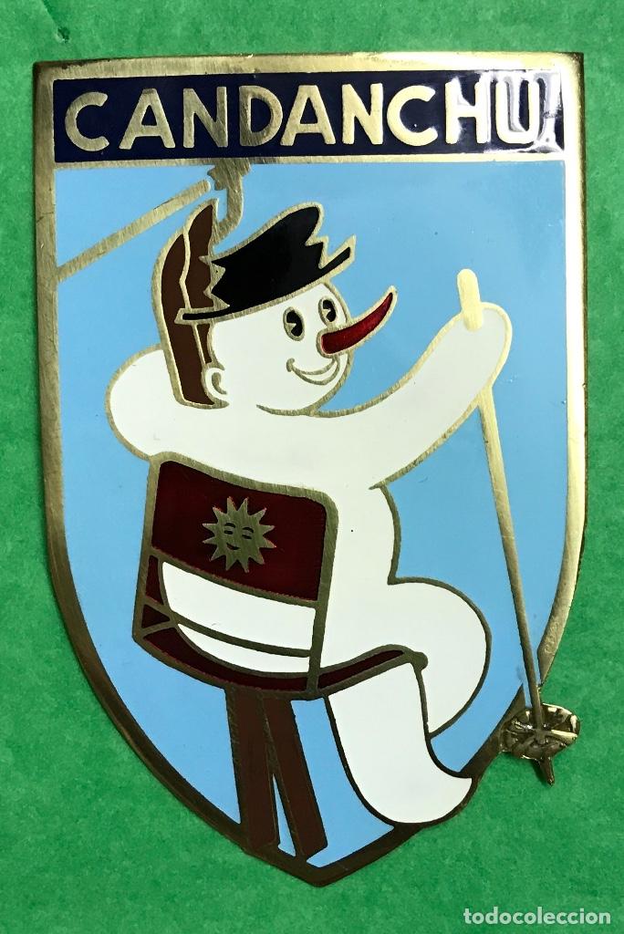 Autos und Motorr&auml;der: Escudo met&aacute;lico de Candanchu - Huesca - Para Autom&oacute;vil - A&ntilde;os 60/70