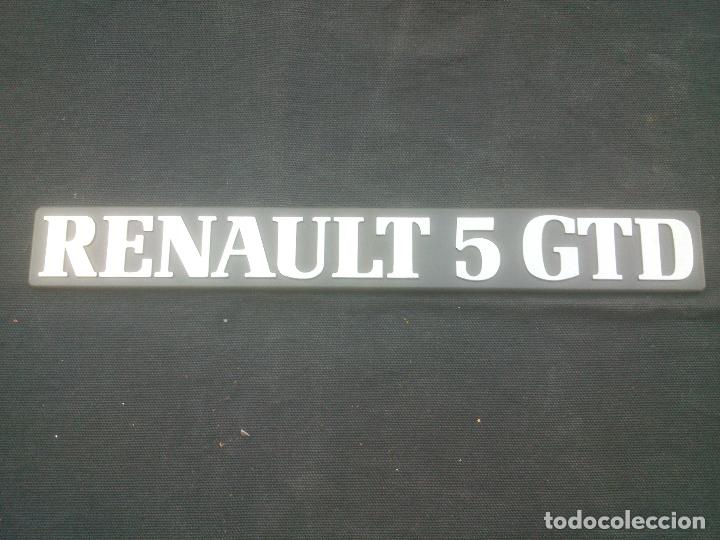 Automobili e Motociclette: ANTIGUO ANAGRAMA RENAULT 5 G.T.D