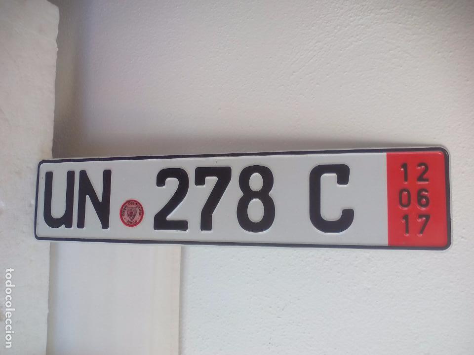 Autos und Motorr&auml;der: Placa coleccionable de matricula de coche de Alemania. License Plate Tin sign. Germany. 12 06 17