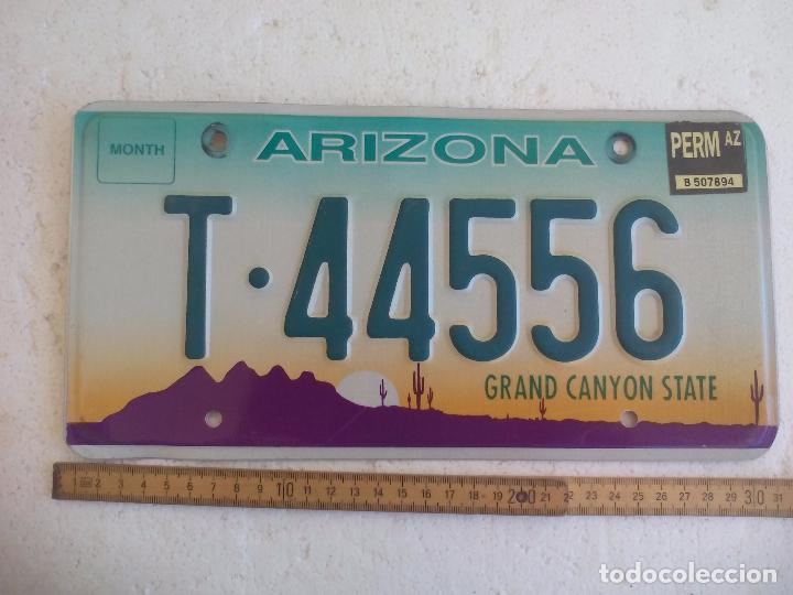 Automobili e Motociclette: Placa de matricula de coche Arizona. Grand Canyon State.USA. Estados Unidos.License Plate Tin sign