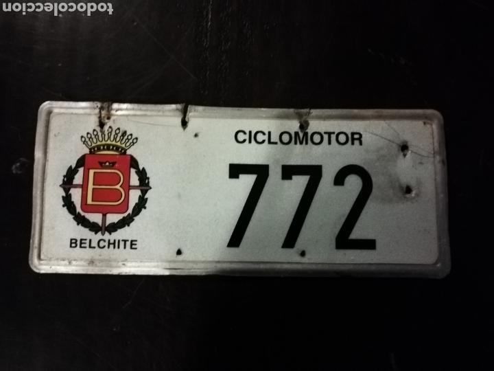 Automobili e Motociclette: Matricula de ciclomotor, moto, de belchite, Zaragoza