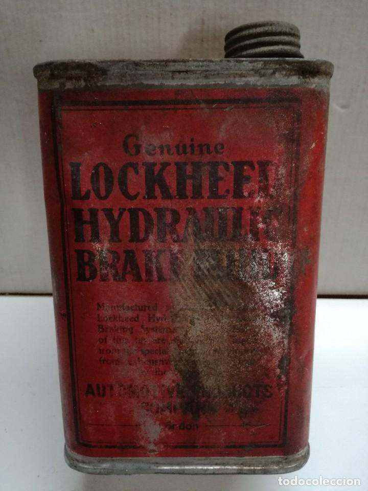 Automobili e Motociclette: LATA DE LIQUIDO DE FRENOS LOCKHEED.LONDRES