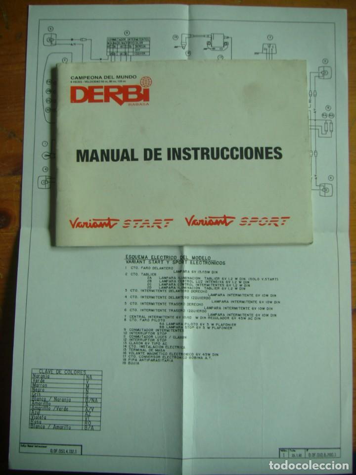 Coches y Motocicletas: MANUAL INSTRUCCIONES VARIANT START - VARIAN SPORT - ESQUEMA ELECTRICO MANUAL INSTRUCTIONS VARIANT S