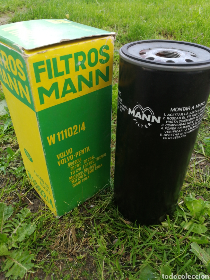 Autos und Motorr&auml;der: CARTUCHO FILTRO DE ACEITE W11102/4- FILTROS MANN PARA VOLVO Y MOTORES MARINOS. NUEVO!!!.