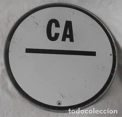 Autos und Motorr&auml;der: ANTIGUA PLACA TRASERA DE TARJETA COMARCAL PARA CAMI&Oacute;N O FURGONETA