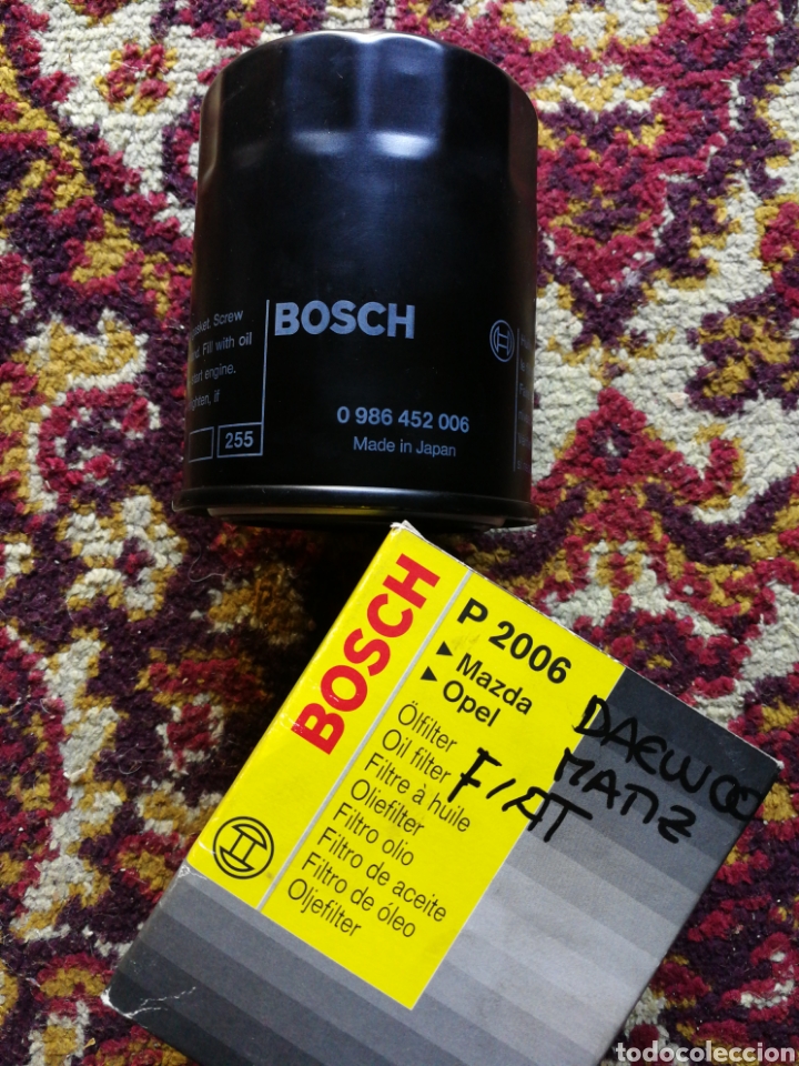 Autos und Motorr&auml;der: CARTUCHO FILTRO ACEITE P-2006, MAZDA-OPEL-DAEWO MATIZ-FIAT- BOSCH. NUEVO!.