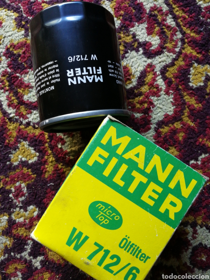 Autos und Motorr&auml;der: CARTUCHO FILTRO ACEITE W-712/6, BMW 4 CILINDROS- MANN FILTER. NUEVO!.