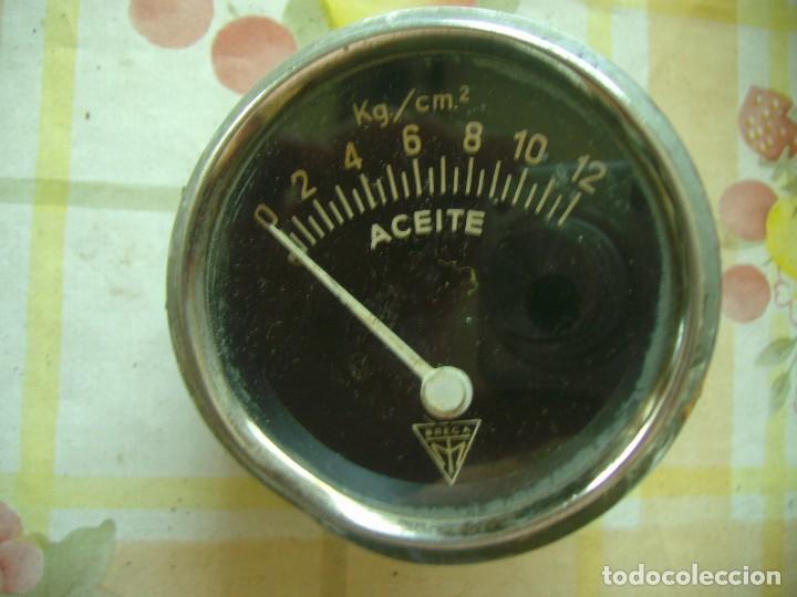 Coches y Motocicletas: RELOJ INDICADOR PRESION DE ACEITE BRECA - OIL PRESSURE INDICATOR CLOCK