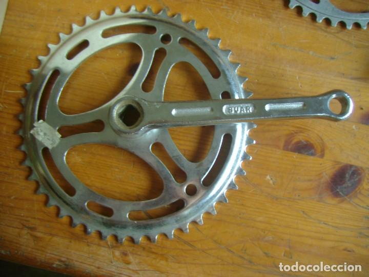 Coches y Motocicletas: CORONA PLATO BIELA PEDAL BICICLETA SUAR