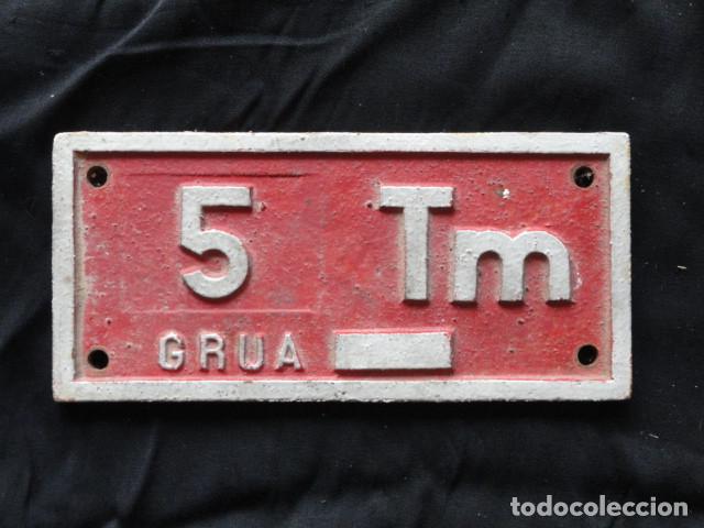 Autos und Motorr&auml;der: MATR&Iacute;CULA CARTEL DE GRUA 5Tm.