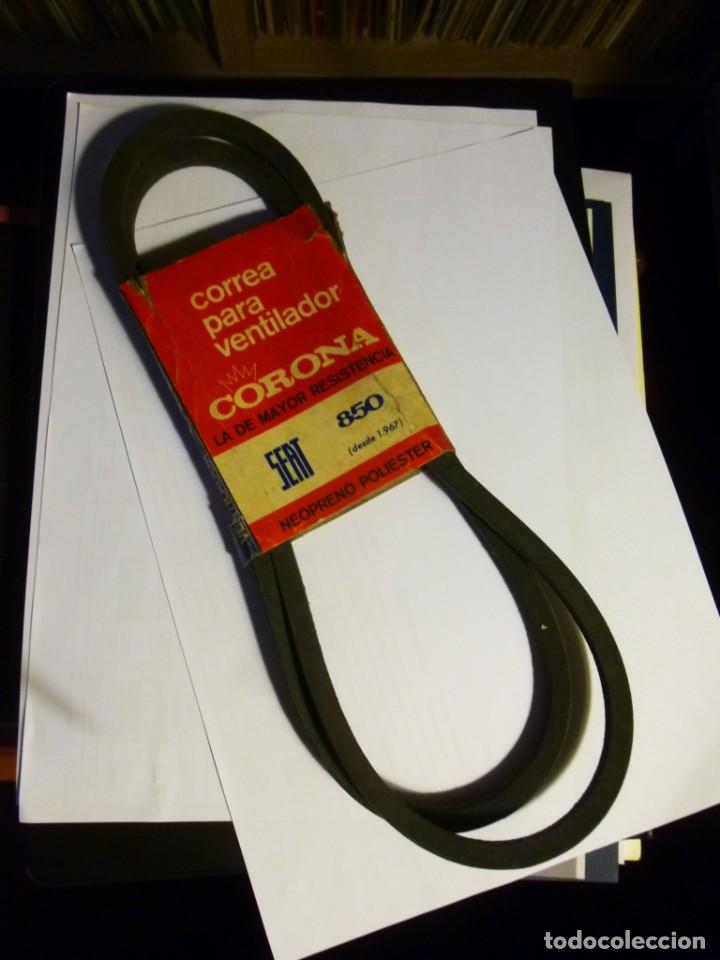 Autos und Motorr&auml;der: Correa para ventilador para SEAT 850 marca Corona original de &eacute;poca