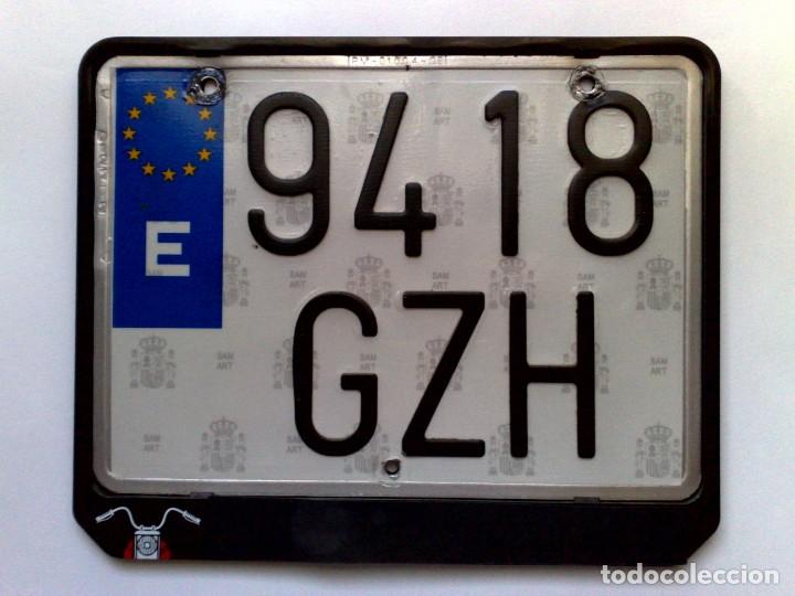 Automobili e Motociclette: PLACA MATRICULA DE MOTO (23cm. x 19cm.) DESCRIPCI&Oacute;N