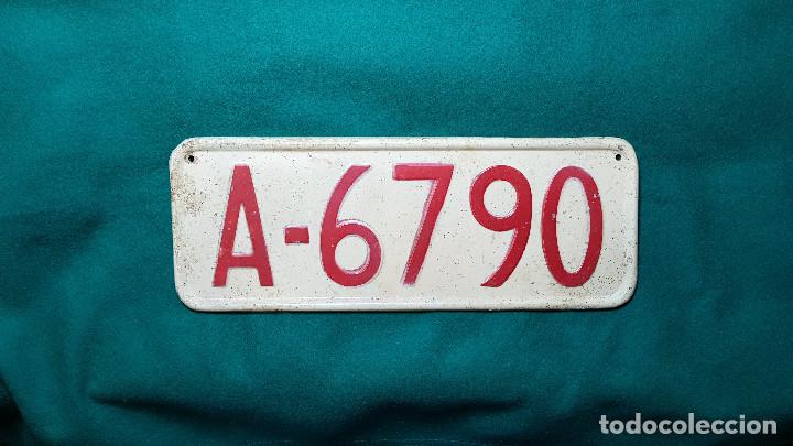 Autos und Motorr&auml;der: MATRICULA DE TRACTOR ALICANTE (A&Ntilde;OS 60-70) A-6790