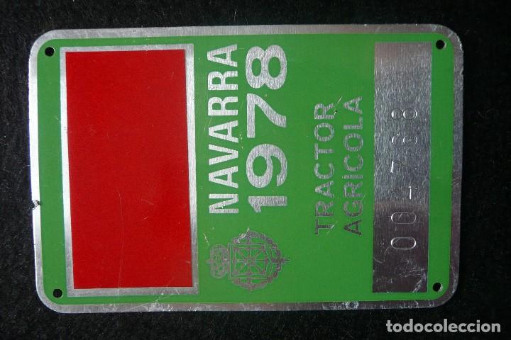 Autos und Motorr&auml;der: CHAPA/PLACA IDENTIFICATIVA- TRACTOR AGRICOLA-NAVARRA 1978