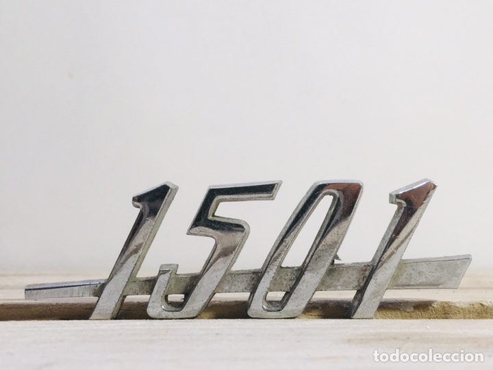 Voitures et Motocyclettes: LOGO SIMCA 1501 A&Ntilde;OS 60-70 INSIGNIA METAL EMBLEMA COCHE CLASICO ANAGRAMA BADGE
