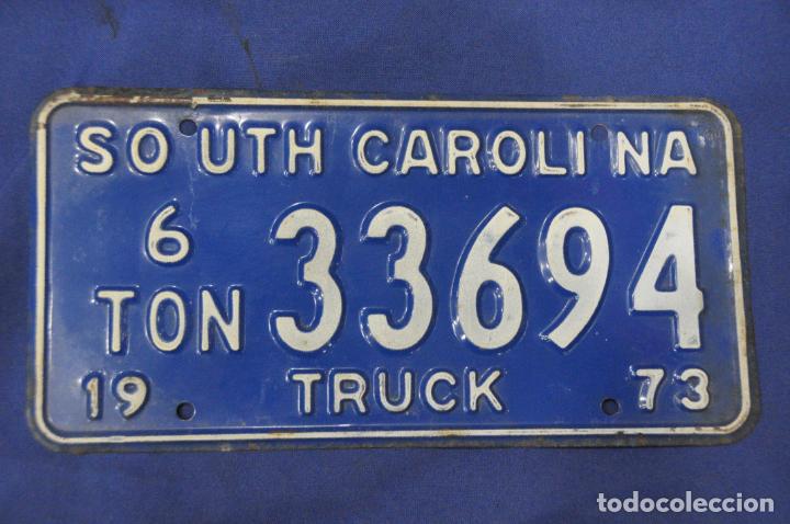 Voitures et Motocyclettes: Placa matr&iacute;cula de coche o autom&oacute;vil. Estados Unidos. South Carolina