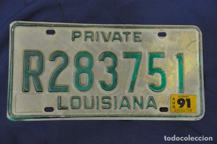 Voitures et Motocyclettes: Placa matr&iacute;cula de coche o autom&oacute;vil. Estados Unidos. Louisiana