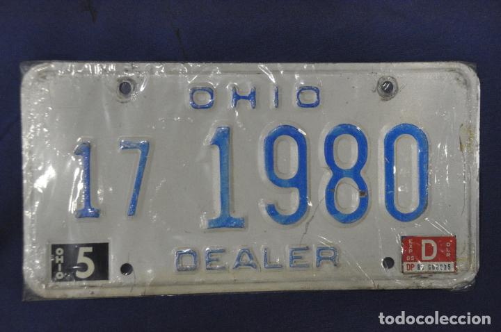 Voitures et Motocyclettes: Placa matr&iacute;cula de coche o autom&oacute;vil. Estados Unidos. Ohio