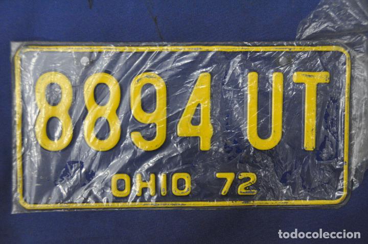 Voitures et Motocyclettes: Placa matr&iacute;cula de coche o autom&oacute;vil. Estados Unidos. Ohio