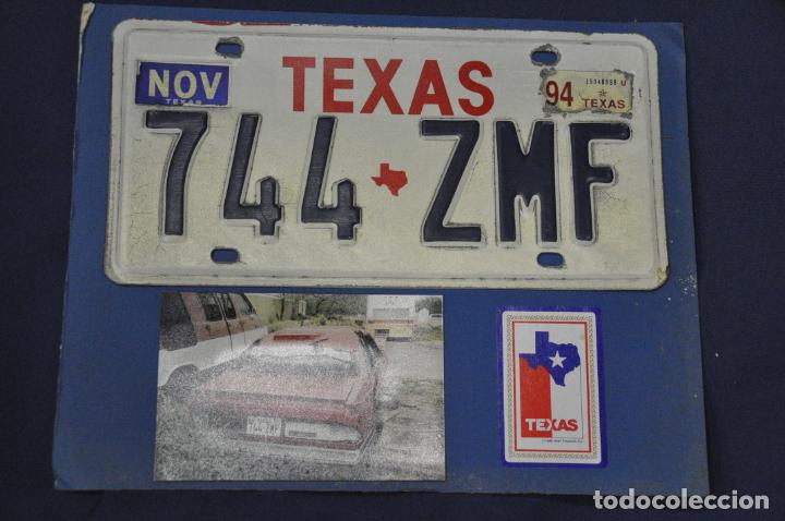 Autos und Motorr&auml;der: Placa matr&iacute;cula de coche o autom&oacute;vil. Estados Unidos. Texas.