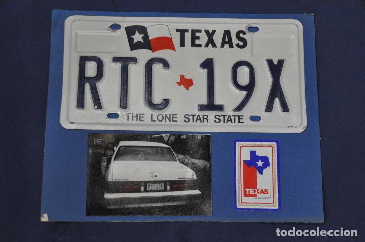 Autos und Motorr&auml;der: Placa matr&iacute;cula de coche o autom&oacute;vil. Estados Unidos. Texas.