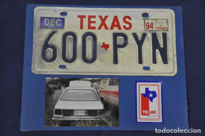 Autos und Motorr&auml;der: Placa matr&iacute;cula de coche o autom&oacute;vil. Estados Unidos. Texas.
