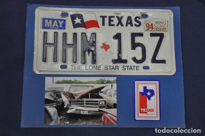 Autos und Motorr&auml;der: Placa matr&iacute;cula de coche o autom&oacute;vil. Estados Unidos. Texas.