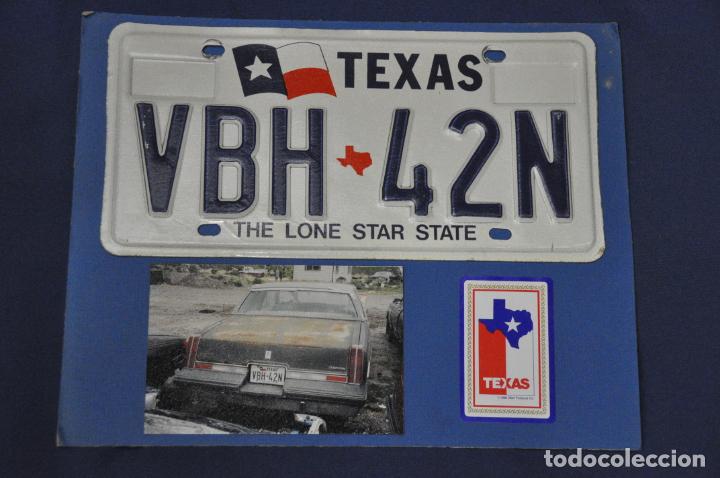 Autos und Motorr&auml;der: Placa matr&iacute;cula de coche o autom&oacute;vil. Estados Unidos. Texas.