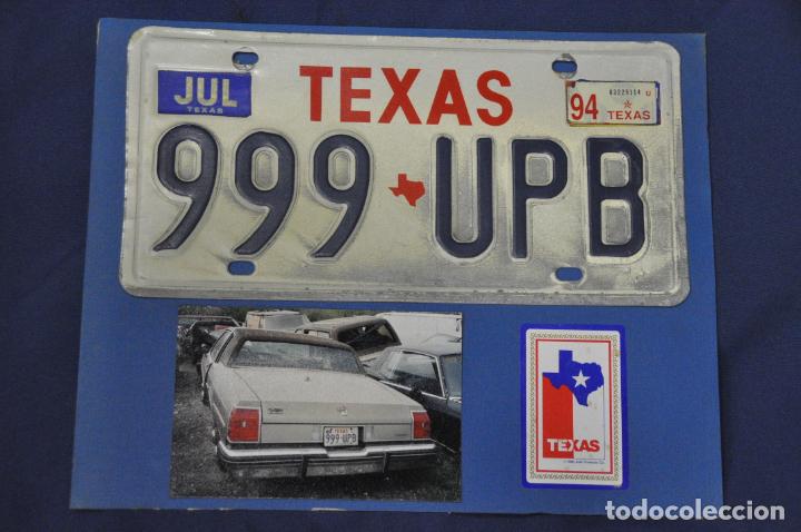 Autos und Motorr&auml;der: Placa matr&iacute;cula de coche o autom&oacute;vil. Estados Unidos. Texas.