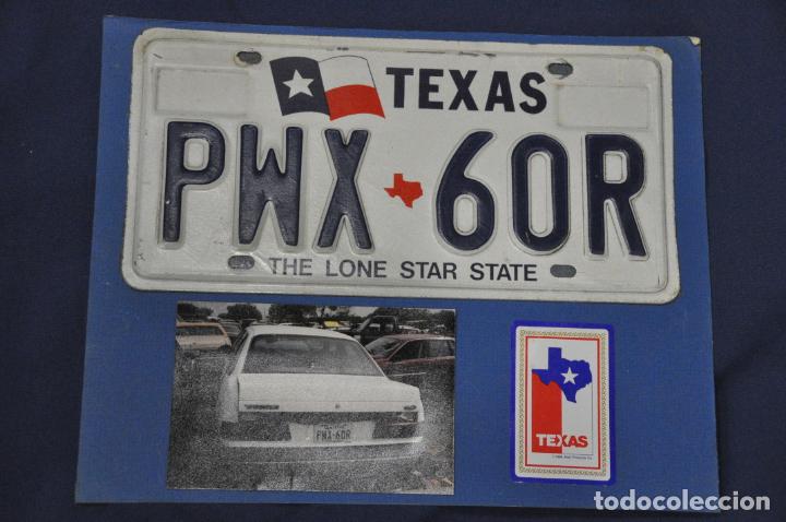 Autos und Motorr&auml;der: Placa matr&iacute;cula de coche o autom&oacute;vil. Estados Unidos. Texas.