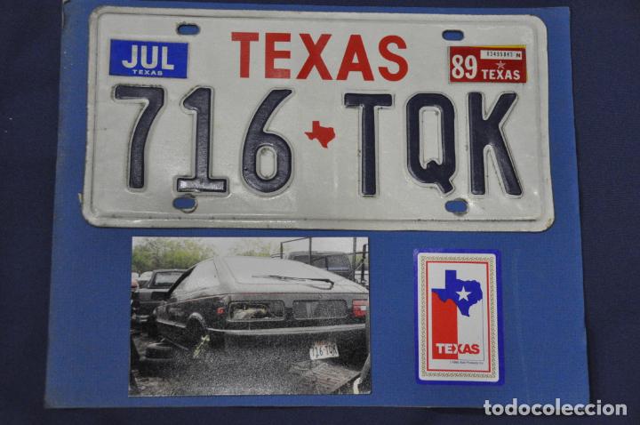 Autos und Motorr&auml;der: Placa matr&iacute;cula de coche o autom&oacute;vil. Estados Unidos. Texas.
