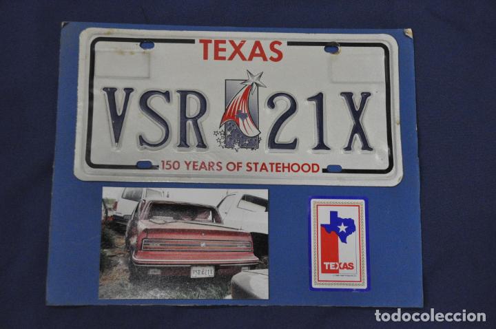 Autos und Motorr&auml;der: Placa matr&iacute;cula de coche o autom&oacute;vil. Estados Unidos. Texas.